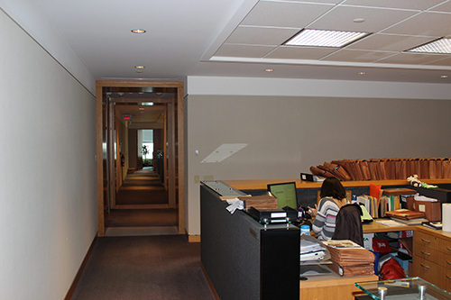 Couloir et traversée de lumière